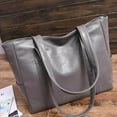 thumbnail image 1 of LHSHID Big Bag Fashion Women Pu Leather Handbag Brief Shoulder Bag Black White Large Capacity Luxury Tote Shopper Bag Designer, 1 of 6