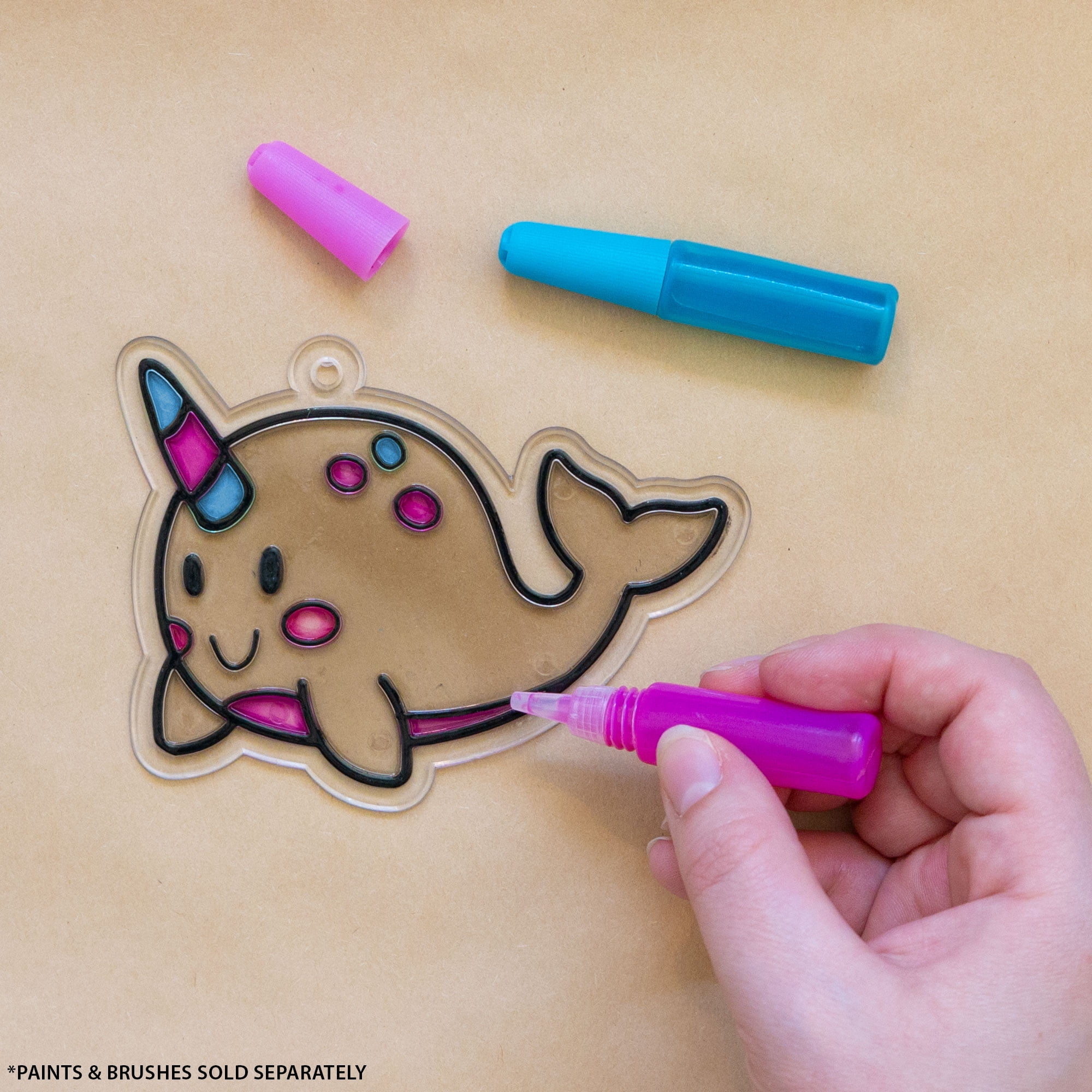 Hello Hobby Ready-to-Paint Narwhal Suncatcher