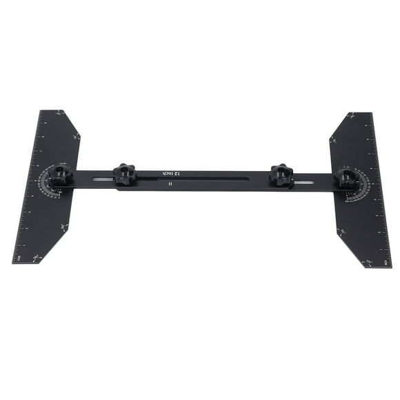 Aluminum Stair Tread Template Tool, Flexible 360 Degree Rotating Stairs Treads Gauge for Risers