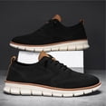 thumbnail image 2 of Men's Casual Dress Shoes Fashion Walking Sneakers Mesh Business Oxfords Work Lightweight Soft Sole, 2 of 7
