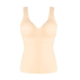 thumbnail image 4 of Tisuna Shapewear Tank Tops For Women Tummy Control Seamless Tops V Neck Body Shaper Camisole Size L Beige, 4 of 4