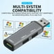 thumbnail image 3 of Hub USB de alta velocidad 3 puertos Mini adaptador Splitter Transferencia de datos portátil externa Aleación de aluminio Computadora 3 en 1 FleinngHoz JD711083860, 3 of 7