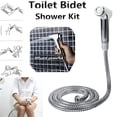 thumbnail image 3 of Anti-splash Toilet Sprayer Evenly Water Outlets ABS Water Pressure Control Bidet Spray for Dorm, 3 of 7