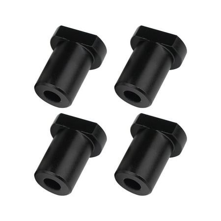 

4Pcs Aluminum Alloy Bench Dog Clamp for T-Track Woodworking Workbench Positioning Planer Plug Fits 20mm Dog Hole (Black)