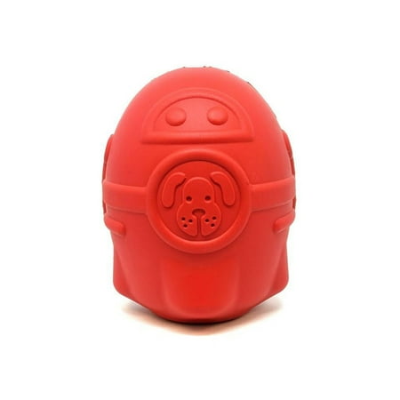 UPC: 0810216023416 | Spotnik by SodaPup – Natural Rubber Rocketman Dog Toy – Chew Toy – Treat Dispenser – Slow Feeder – Designed for Tough Chewers – Large – Red