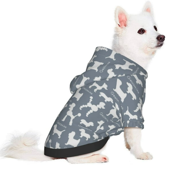 Fotbe Poodle Dog Sudadera con Estampado para Perros Pequeños