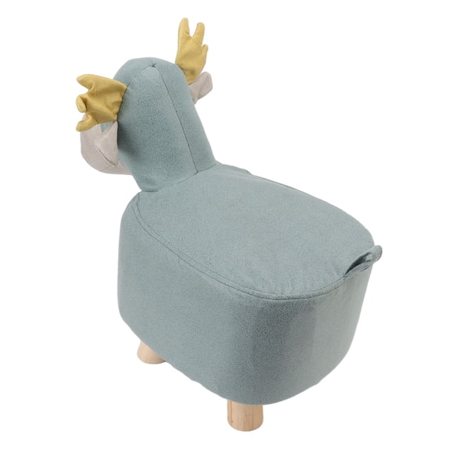 Kids Footstools, Small Kids Animal Footstools Soft Prevent Slip Wood Legs For Sitting For Children Red,Blue