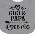 thumbnail image 4 of Inktastic Gigi and Papa Love Me Girls Baby Bib, 4 of 4