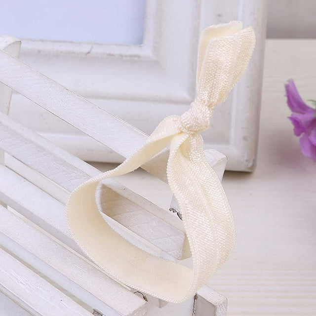 Anneau de Cheveux Sans Couture Haute Élasticité Nouée Réglable Ponytail Titulaire Universel Cheveux Colorés Corde Scrunchies Accessoires Multi Couleur Beige