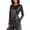 A-Black45, variant on SONXAHE Womens Shiny Satin Slim Fit Long Sleeve Tee Smooth Glossy Evening Wear Crew Neck Blouse