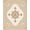 Beige, Pattern 4, variant on ODIKA 4'x6' Machine Washable Non-Slip Area Rug, Enchanted Path Mosaic Interlocking Labyrinth High Traffic Rug, Brown, 663977