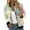 Beige, variant on Women's Short Sleeve T-Shirt Clearance Women's Blended Jacket Women Autumn Fashion Leisure Square Thin Pocket Jacket Blouse Coat Baseball Top