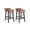 Brown 2 PCS, variant on Kicctian 2PCS 26.2" Modern Counter Height Bar Stools, PU Leather Upholstered Counter Height Chairs with Low Back, Sturdy Wood Frame, Ideal for Kitchen Island & Counter Bar, Brown