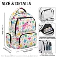 thumbnail image 5 of Pzuqiu Cute Pink Turtle Print 17 Inch Kids Backpack Breathable Padded Shoulder Straps Ultra-Soft Schoolbag with Multi Pockets Lightweight for Girls Daily Use School Travel Camping, 5 of 7