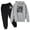 /c19Dark Gray50, variant on CUZIBR Little Boys Fall Winter Clothes Long Sleeve Outfits Hoodie And Pants 2 PC Set Letter Graphic Cozy Daily Wear,White,9-10 Years