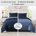 thumbnail image 3 of Mainstays King Duvet Cover Set, 3-Piece, All-Season, Navy, 3 of 11