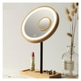 thumbnail image 2 of Wooden Desktop LED Makeup Mirror 3X Magnifying USB Charging Adjustable Bright Diffused Light Touch Screen Beauty Mirrors ,Widely Use, 2 of 7