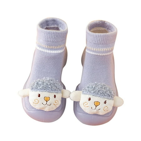 

fvwitlyh High Neck Shoes for Boys Toddler Shoes Sheep Socks Cute Cartoon Sheep Socks Shoes Toddler Floor Canvas Boys Shoes