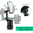 thumbnail image 5 of NefLaca  Cup Phone Holder for Car, 2 in 1 Car Cup Holder Expander with Phone Mount,360° Rotation Long Arm Cell Phone Holder for Car, 5 of 5