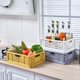thumbnail image 2 of Cesta de almacenamiento plegable para el hogar, cesta de plástico para comida de picnic, cesta de frutas para la cocina de escritorio, caja de almacenamiento para compras en el supermercado, 2 of 5
