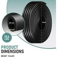 thumbnail image 2 of 98.5 Ft 3/8 Inch Heavy Duty Self Sinking Aeration Hose Kit, Tear Resistance Weighted Air Line Tubing, Non-Clogging Interior, Contractor Grade Aerator Hose for Pond, Fountain, Irrigation(Black), 2 of 7