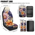 thumbnail image 7 of Xoenoiee Boho Mandala Pattern Car Accessories Set of 5, PU Leather Car Seats Cover Protector, Seatbelt Cover, Auto Armrest Cover Protector for Most Vehicle, SUV, Truck, 7 of 7