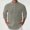 F-321Grey, variant on ZHOGXU Men's Summer Shirt 3/4 Sleeve Stand Collar Solid Color Buttons Fashion Comfortable Blouse For Casual Daily Wear,Black,L