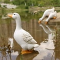 thumbnail image 4 of Statue de Canard Haute Simulation Tous Match Résine Art Artisanat Eau Potable Canard Modèle Jardin Fournitures, 4 of 10