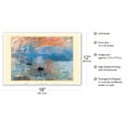 thumbnail image 2 of Impression Sunrise - Paris France - From an Original Color Painting by Claude Monet c.1872 - Master Art Print (Unframed) 12in x 18in, 2 of 4