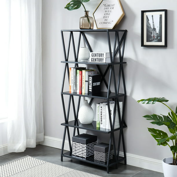  Small Black Bookcase for Small Space