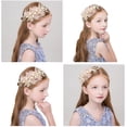 thumbnail image 5 of LNGOOR Maiden Wreath Headpiece, Adjustable Headpiece Headband,Girls Flower Headband Decorative Head Wreath Flower Crown Gift for Girls, 5 of 6
