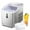 Silver, variant on YUKOOL Ice Maker Countertop, Portable Ice Maker with Self-Cleaning, 26Lbs/24Hrs, 9 Cubes Ready in 8 Mins, Compact Ice Maker with Ice Scoop/Basket for Home/Kitchen/Office/Bar, Black