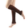 thumbnail image 1 of Women's Solid Cable Knit Leg Warmers Knitted Crochet Winter Socks, 1 of 5