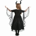 thumbnail image 2 of Girls Maleficent Costume with Headband Halloween Cosplay Outfits, SIZE 5-9Y, 2 of 6