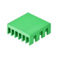 thumbnail image 4 of Uxcell 14x14x6mm Aluminum Heatsink Electronic Radiators for MOS IC Chip Green 20 Pack, 4 of 5