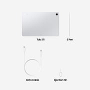 Samsung Galaxy Tab S11 11 Widescreen Tablet with S Pen, 512GB, Android 16, Silver