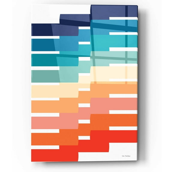 Epic Art 'Modern Geometry I' by Seven Trees Design, Acrylic Glass Wall Art, 12"x16"