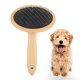 thumbnail image 2 of Pet Wood Brush Grooming Comb Professional Hair Remover Brush for Fluffy Cats & Dogs(Round Head Small ), 2 of 2