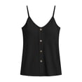 thumbnail image 5 of Womens Breathable Cami Tops Eyelet Lace V Neck Tank Tops Sleeveless Summer Vacation Casual Camisole Black S, 5 of 9