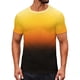 thumbnail image 1 of Tops para hombre, blusas y camisas de cuello redondo y manga corta para hombre, blusas y camisas casuales deportivas con estampado degradado divertido para hombre y mujer, blusas vintage de manga cort, 1 of 7
