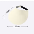 thumbnail image 7 of HONHUZH Summer Hats Womens Foldable Golf Sun Visor Hat UPF 50 Wide Brim Adjustable Summer Beach Cap, 7 of 7