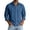 Dark Blue&01P0318, variant on Fabrcox Linen Button Down Shirt Men Roll Up Collared Long Sleeve Shirt Men Sun Protection Vacation Travel Yoga Summer Men's Beach Shirt Blue XXXL