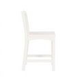 thumbnail image 5 of Linon Malvern Solid Wood Commercial Grade Set of Two Counter Stools in White, 5 of 14