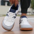 thumbnail image 3 of Men’s Wide Toe Casual Skate Sneakers Lightweight Lace Up Walking Shoes with Cushioned Non Slip Sole for Daily Travel Outdoor Comfort Athletic Shoes, 3 of 9