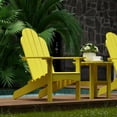 thumbnail image 3 of Wildridge Classic Adirondack Chair, Lemon Yellow - Outdoor Weather Resistant Poly Furniture for Patio, 3 of 6