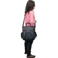 thumbnail image 6 of AmeriLeatherLeather Backpack 3 Way Convertible Women's Travel Bag Purse Shoulder Tote Bag-Color:Brown, 6 of 6