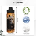 thumbnail image 3 of Cauagu Maple Forest Panda Print 18oz Vacuum Insulated Stainless Steel Water Bottle,Coffee Travel Mug Spill Proof with Lid,Thermos Cup for Keep Hot/Ice Water Drinks, 3 of 7