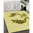 thumbnail image 3 of Ahgly Company Machine Washable Indoor Rectangle Transitional Sun Yellow Area Rugs, 4' x 6', 3 of 7