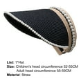 thumbnail image 7 of Shenmeida Wide Brim Visor Hat for Women, Straw Beach Sun Hat Ponytail with UV Protection, 7 of 7