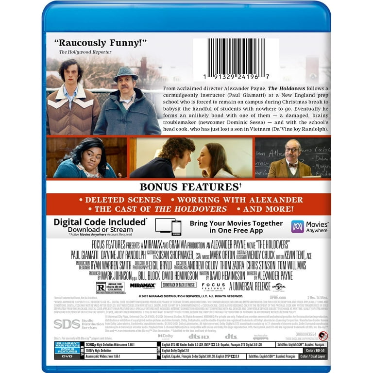 Universal's The Holdovers: Comedy Drama (Blu-ray + DVD +